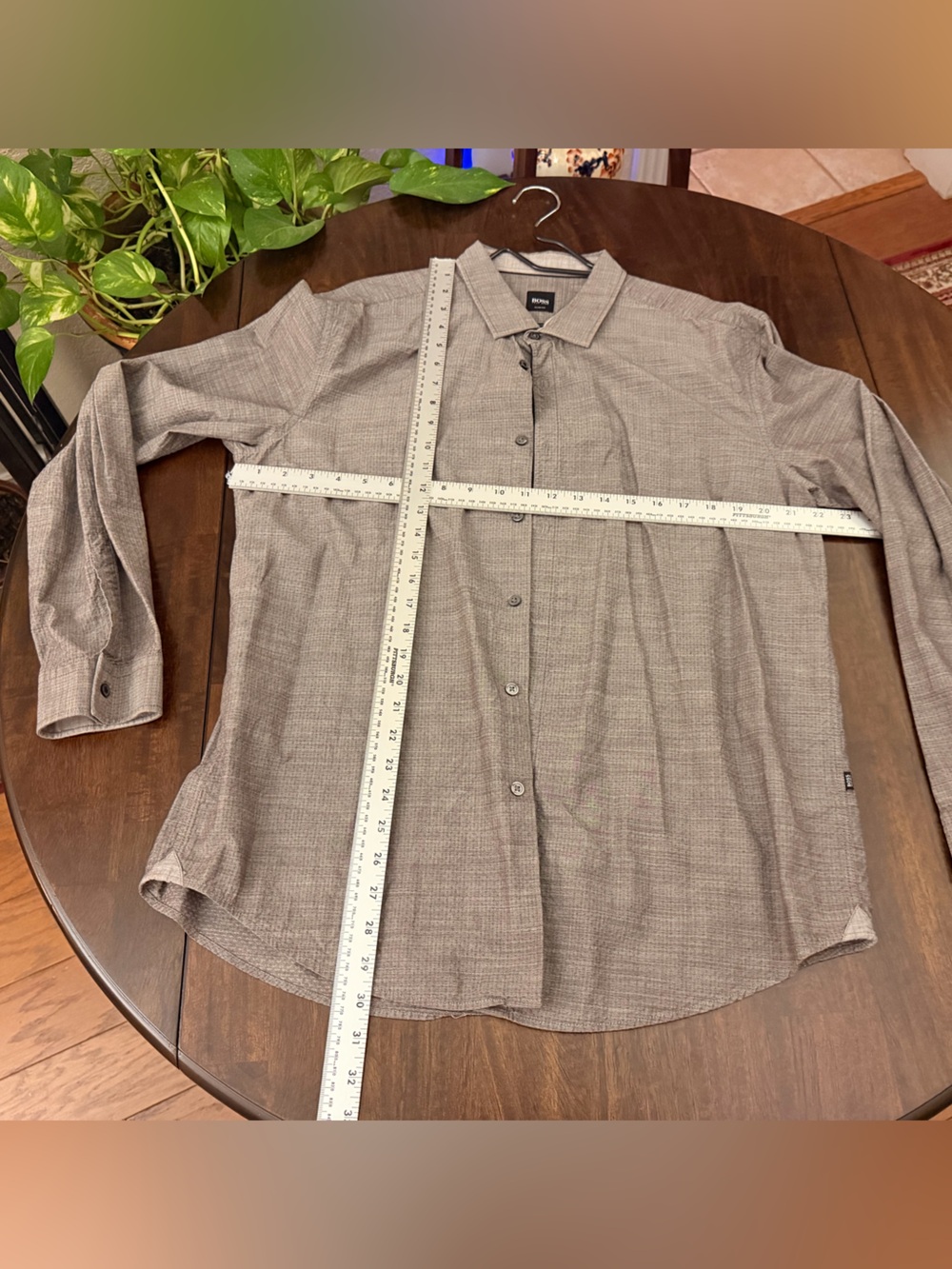 Boss Men's Brown Button-Up Blazer Jacket